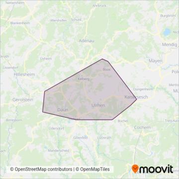 Rhein-Mosel Verkehrsgesellschaft mbH coverage area map