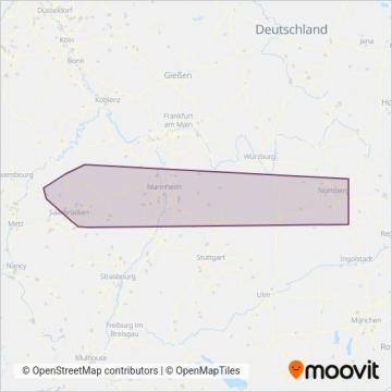 Saar-Mobil GmbH coverage area map