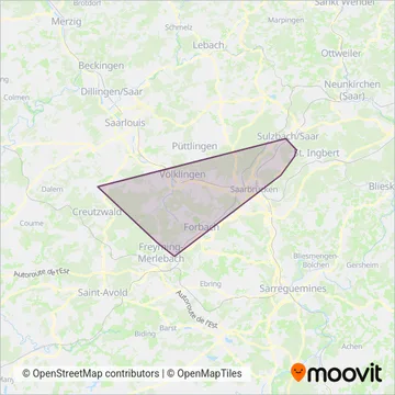 Baron Reisen GmbH coverage area map