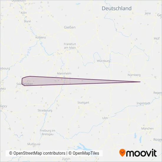 NVG Neunkircher Verkehrs GmbH coverage area map