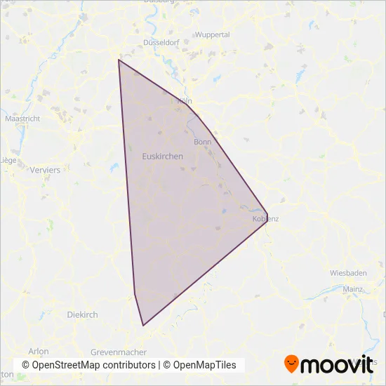 DB Regio AG NRW Verbundsgebiet