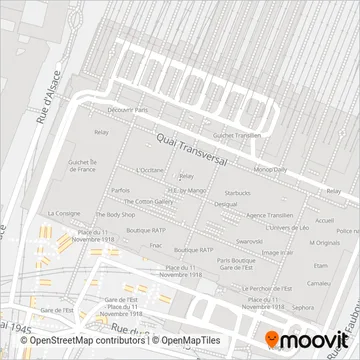 SNCF (Rail) coverage area map