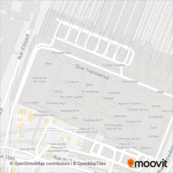 SNCF (Rail) coverage area map
