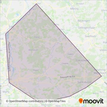 SNCF (Bus) coverage area map
