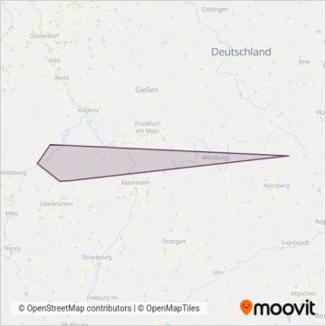Scherer Reisen Omnibus Gesellschaft mbH coverage area map