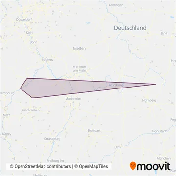Scherer Reisen Omnibus Gesellschaft mbH coverage area map