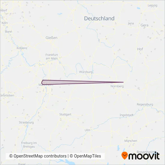 Dürk-Reisen coverage area map
