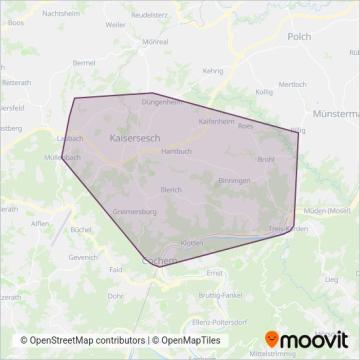 bkr-mobility & DB Regio Bus Mitte coverage area map