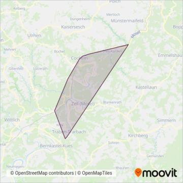 bkr-mobility & DB Regio Bus Mitte & Sche coverage area map