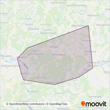 Griesar Reisen GmbH coverage area map