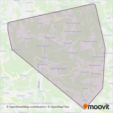 Схема покрытия компании bkr-mobility & Scherer Reisen