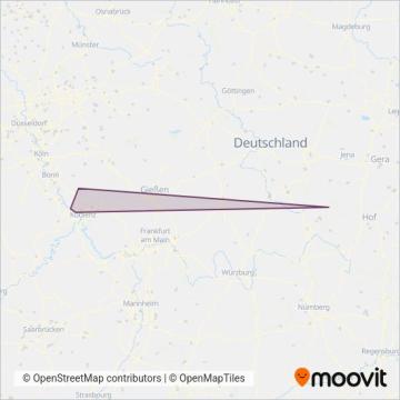 Verkehrsbetrieb Rhein-Westerwald GmbH coverage area map