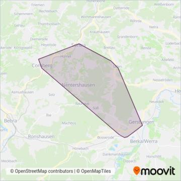 H. Sandrock GmbH&Co KG coverage area map