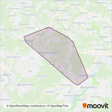 H. Sandrock GmbH&Co KG coverage area map