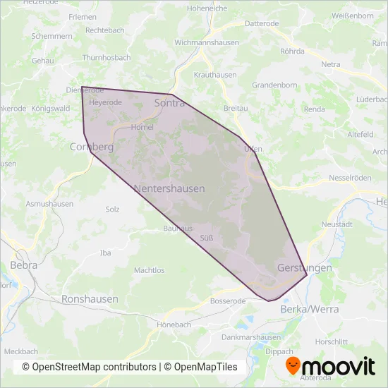 H. Sandrock GmbH&Co KG coverage area map