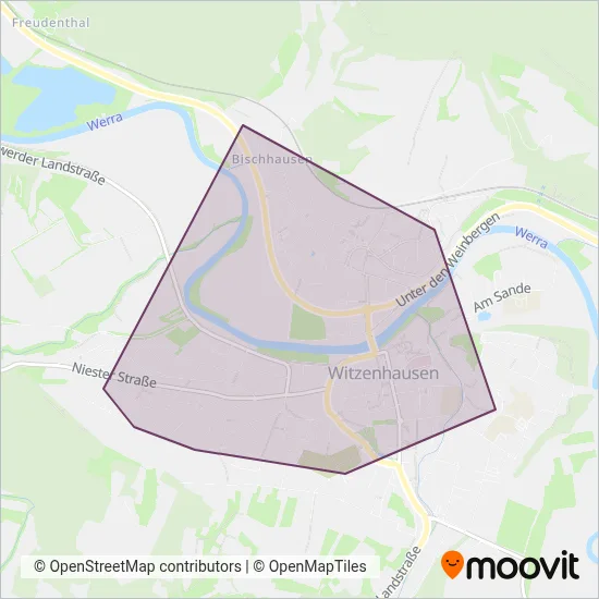 Stadtwerke Witzenhausen coverage area map
