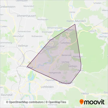 ARGE SFB (Bus) coverage area map