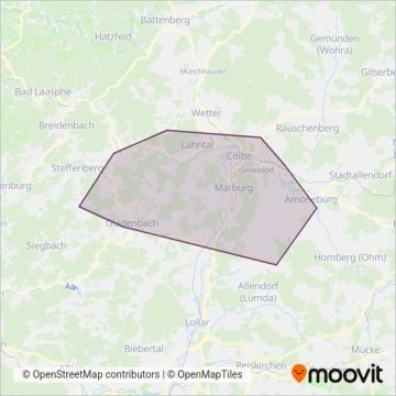 Схема покрытия компании ALV Oberhessen (Канатная дорога)