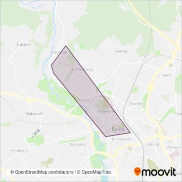 RhönEnergie Bus GmbH (Cable Car) coverage area map
