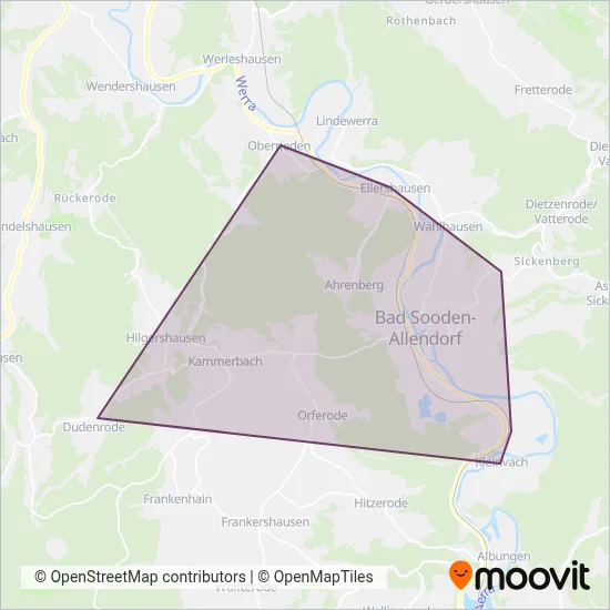 Omnibusbetrieb Sallwey GmbH (Cable Car) coverage area map
