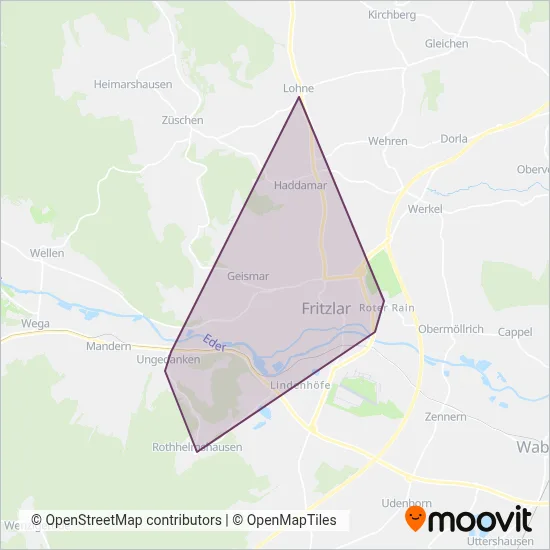 Frölich Bus GmbH (Cable Car) coverage area map