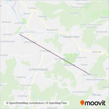 Schmetterling-Reisen Zulauf (Cable Car) coverage area map
