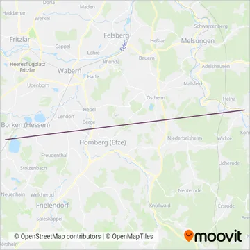 Схема покрытия компании Frölich Reisen GmbH (Канатная дорога)