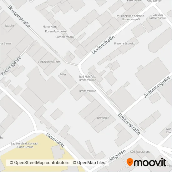 Käberich Omnibusbetrieb (Cable Car) coverage area map