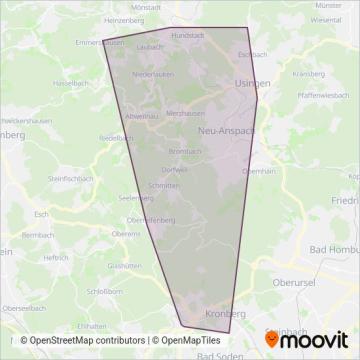 Схема покрытия компании HLB Bus GmbH (Канатная дорога)