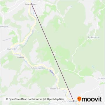 Reisedienst Krauss & Wolff Reisen (Cable Car) coverage area map
