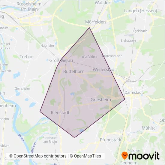 CityBus Mobil, Trebur Verbundsgebiet