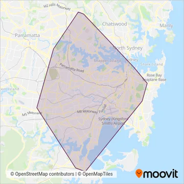 Transit Systems coverage area map