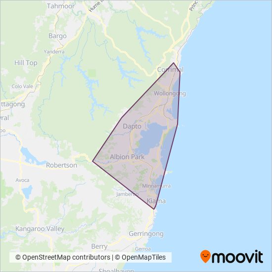 Premier Illawarra coverage area map