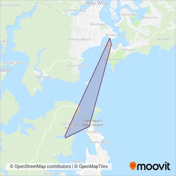 Palm Beach Ferry coverage area map