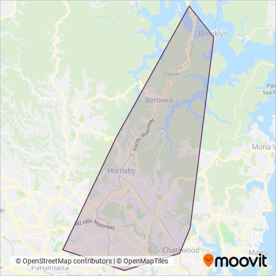 Transdev NSW coverage area map