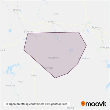 Fenton's Bus Service coverage area map