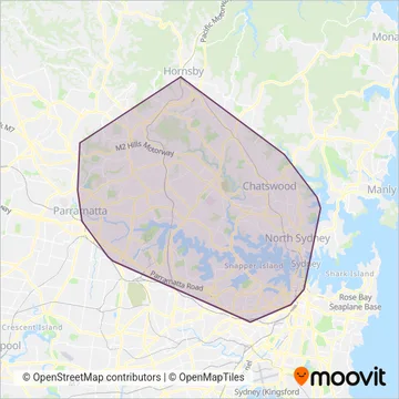 Busways North West coverage area map