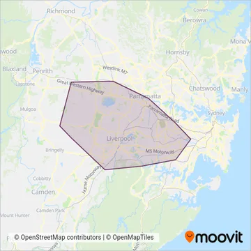 Transit Systems NSW coverage area map