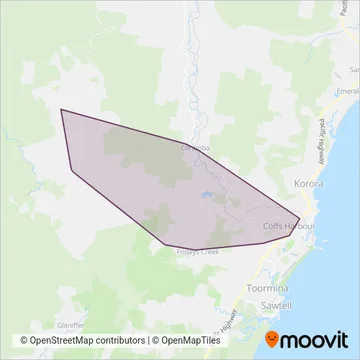 PA & TJ Beaumont Pty Ltd coverage area map