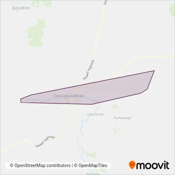 McWhirter's Bus Service coverage area map