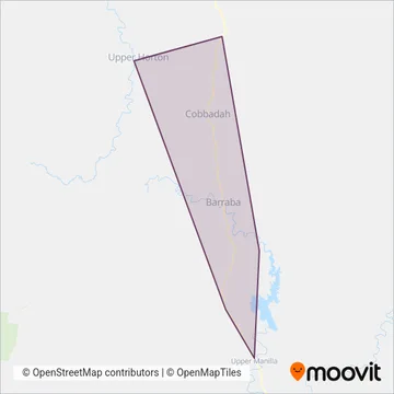 CW Jeffery Bus Service & Charter coverage area map