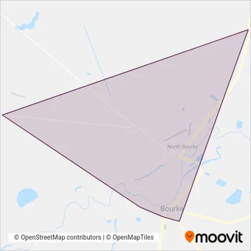 Bourke Bus Service coverage area map