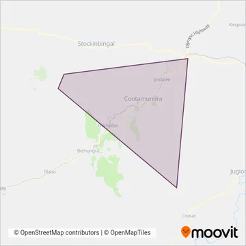 Tregear Buses Pty Ltd coverage area map