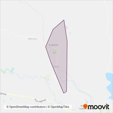 Crompton's Bus Service coverage area map