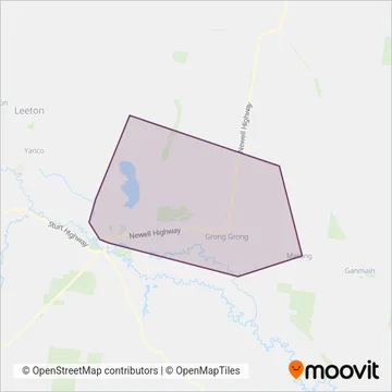 Mahoney's Coaches Pty Ltd coverage area map