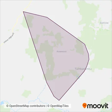Mapa del área de cobertura de Apple Transport Services Pty Ltd