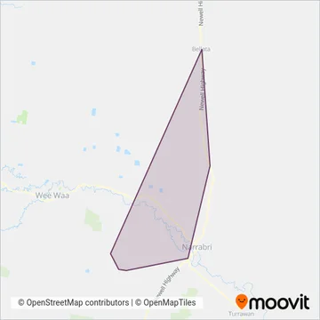 Mapa del área de cobertura de Caraboo Farming Services Pty Ltd