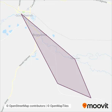 Mapa del área de cobertura de CAMOROSE PTY LTD