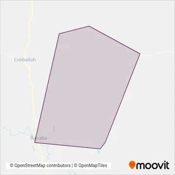 Mapa del área de cobertura de Tony Frost Pty Ltd