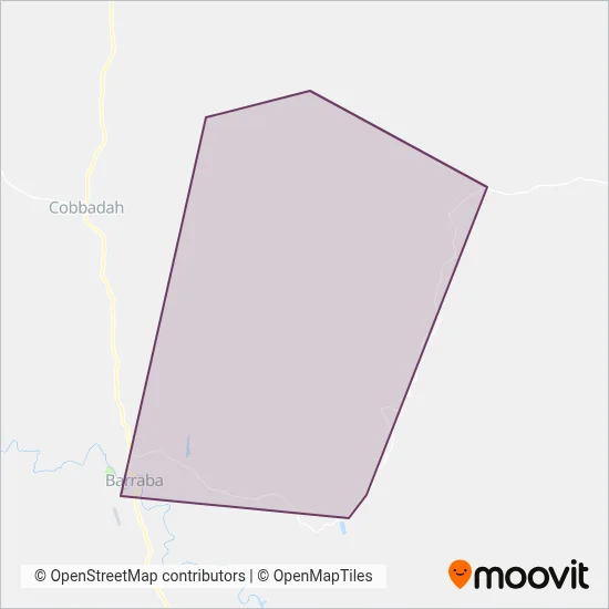 Mapa del área de cobertura de Tony Frost Pty Ltd